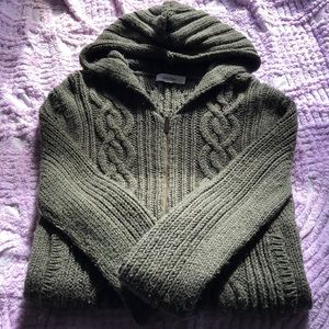 Vintage Olive Green Calvin Klein Zip Up